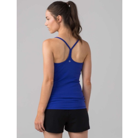lululemon athletica Tops - Used Lululemon Power Y Tank-Pigment Blue -Size 4